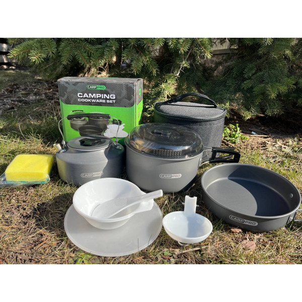 Набор посуды для кемпинга Carp Pro Camping Cookware Set | Туристическая посуда