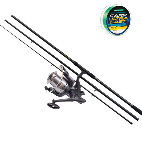 Набір короповий, Вудлище коропове Flagman Magnum Black Carp + Котушка Magnum Carp 6000 + Подарунок Ляска 150 м 3.6