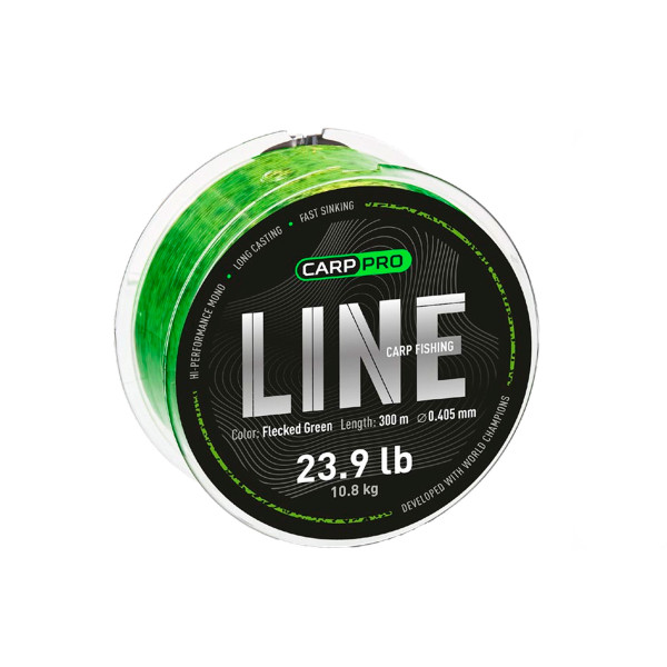 Леска Carp Pro Carp Fishing Line Flecked Green 1000 м 0.370 мм