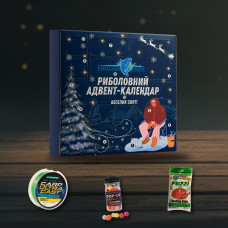Подарунок коропятнику на Новий рік: адвент-календар з бойлами, оснастками й волосінню