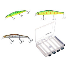 Набір воблерів ZipBaits Orbit 130 SP на щуку, 3 шт + коробка