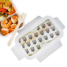 Ланч-бокс ZIZ Герби 850 мл з пшеничного волокна