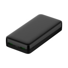 Повербанк ZIZ 20000 мАг чорний для ноутбуків та смартфонів