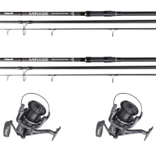 Набор для карповой рыбалки на два удилища Fishing ROI Mirage 3.5Lb Black