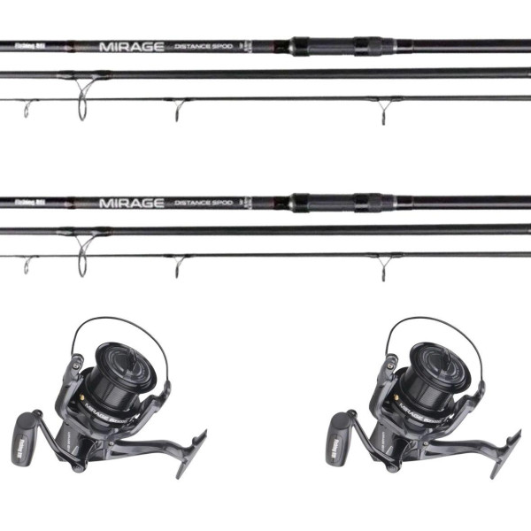 Набор для карповой рыбалки на два удилища Fishing ROI Mirage 3.5Lb Black