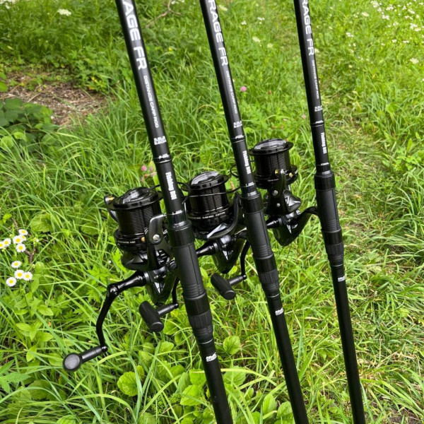 Набір для коропової риболовлі на три вудилища Fishing ROI Mirage 3.5Lb Black