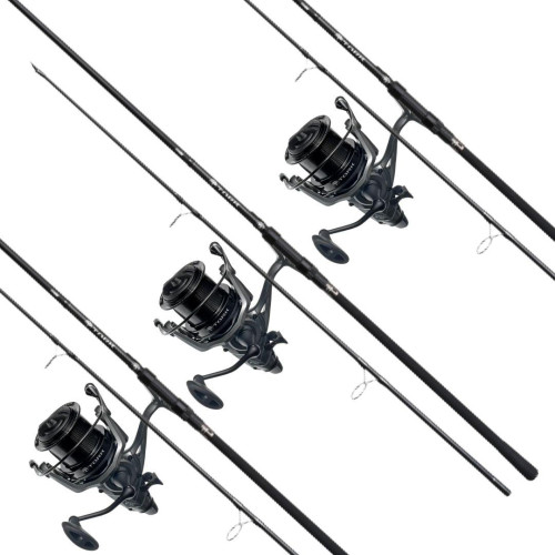 Набор для карповой рыбалки Carp Pro Tork: на три удилища спод и три катушки  Carp Pro Tork 10000 с бейтранером