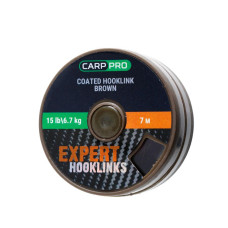 Поводковый матеріал в обплетенні Carp Pro 15 lb 7 м коричневий