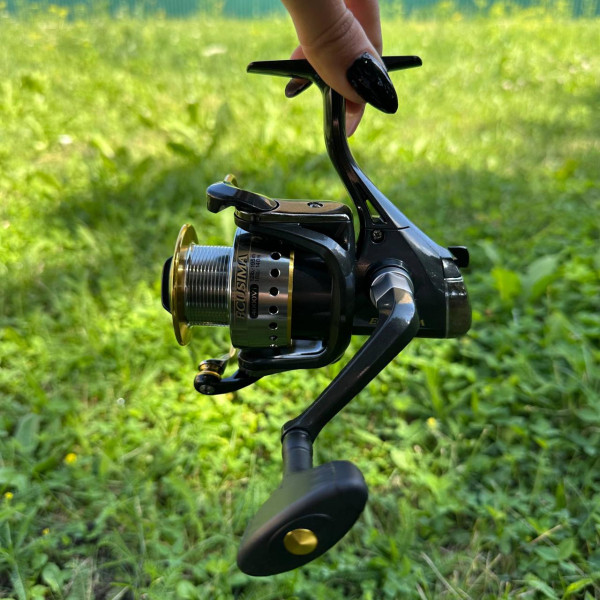 Котушка спінінгова Ryobi Ecusima 4000, 6+1 підшипник, алюмінієва шпуля з покриттям, кулісний механізм, міцний корпус, передній фри