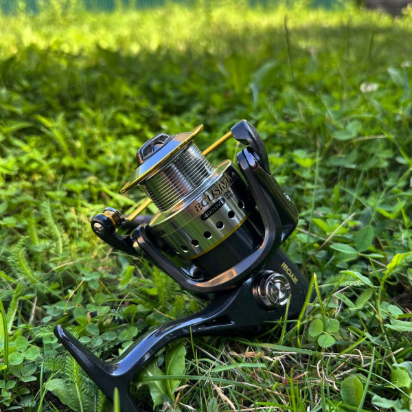 Котушка спінінгова Ryobi Ecusima 4000, 6+1 підшипник, алюмінієва шпуля з покриттям, кулісний механізм, міцний корпус, передній фри
