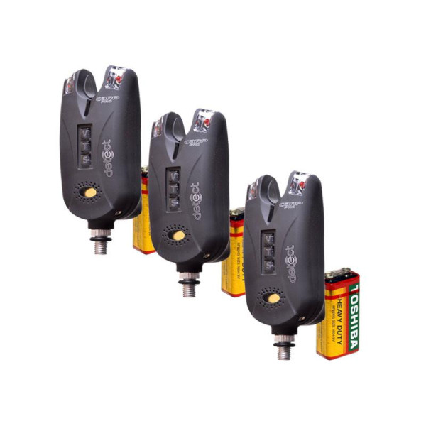 Сигнализаторы Carp Pro Detect 3 шт. + Свингера 3 шт. + Ящик + ПОДАРКИ