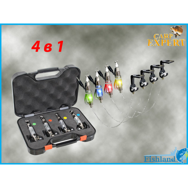 Набор свингеров Energofish Carp Expert LED 4 с подключением на цепочке