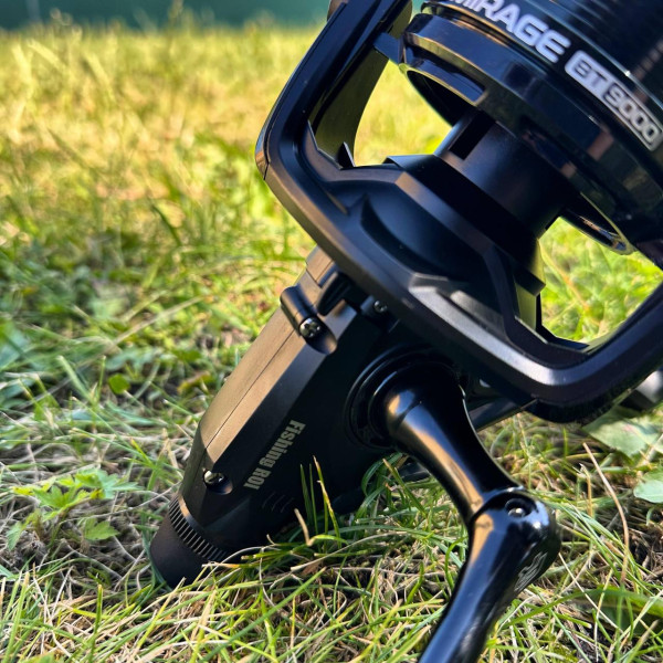 Карповая катушка Fishing ROI Mirage BT9000 с байтраннером, 6+1 подшипник, алюминиевая шпуля, передний фрикцион