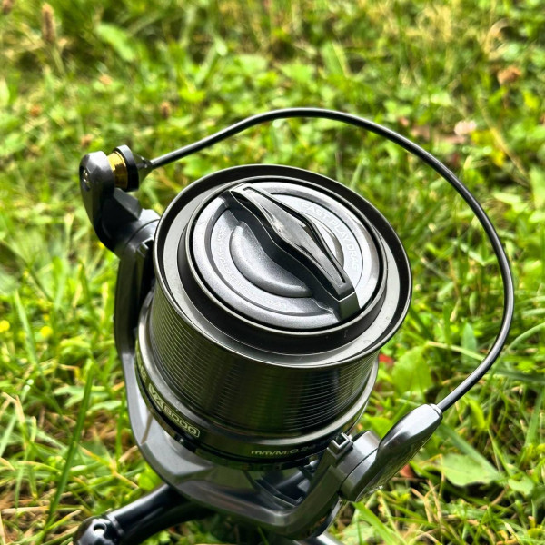 Карповая катушка Fishing ROI Mirage VX9000, алюминиевая шпуля, бесконечный винт, точёная ручка, резиновый кноб