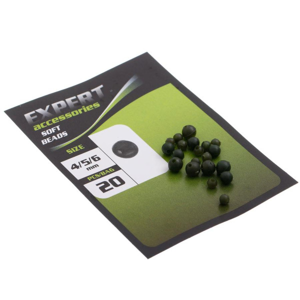 Бусины отбойные Carp Pro Soft Beads 4, 5, 6 мм