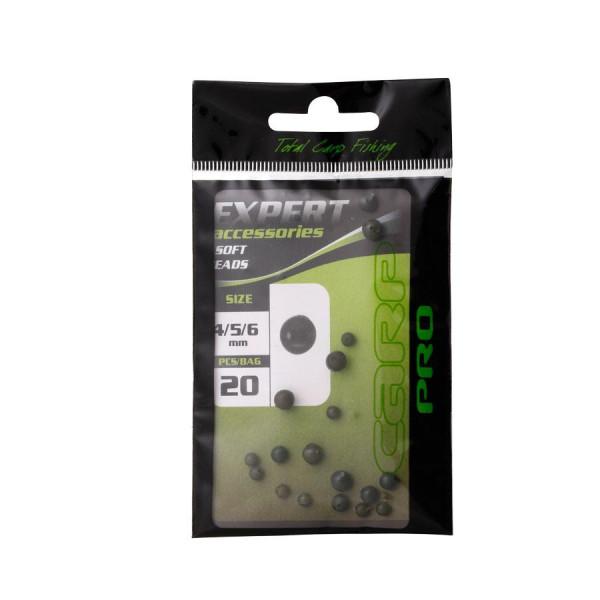 Бусины отбойные Carp Pro Soft Beads 4, 5, 6 мм