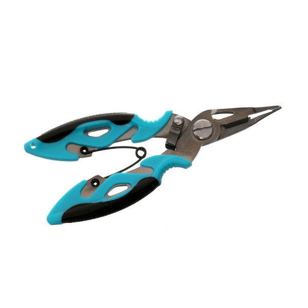 Рыболовные плоскогубцы-ножницы Flagman Titanium Fishing Pliers 11 см, титановое покрытие, антискользящие ручки