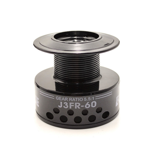 Карповая катушка с байтраннером Eclipse J-3FR 6000, Long Cast шпуля, 7+1 подшипник, графитовый корпус