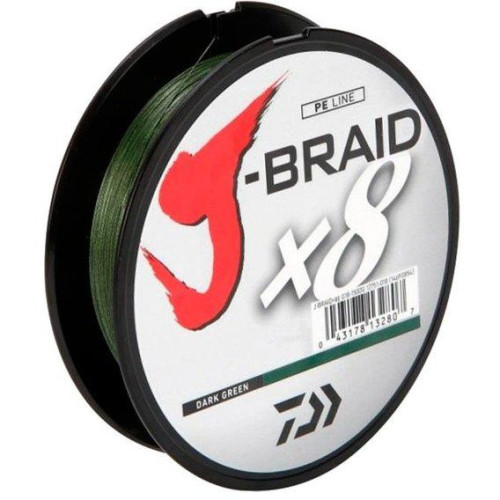 Шнур Daiwa J-Braid X8 0,16mm 150m Dark Green