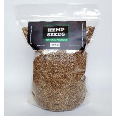 Зерна конопель для риболовлі Hemp Seed 0,9 кг, підсмажені, ароматні, високопротеїнові, для прикормки та активізації клювання
