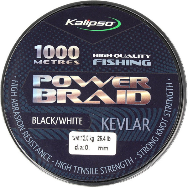 Шнур Kalipso Power Braid Kevlar 1000м 0.25мм 19.5 кг