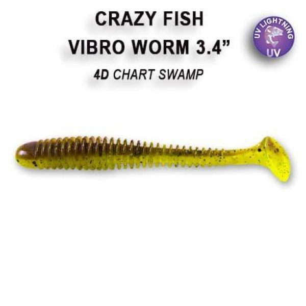Vibro worm 3.4" 13-85-4d-6-F кальмар