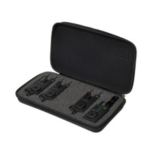 Електронні сигналізатори Carp Pro Cratus 3+1 з ресивером, LED індикатори, регулювання гучності та чутливості, захист вудилища