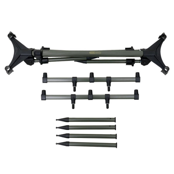 Підставка род-под Carp Pro Rod Pod, на 3 вудлища, з телескопічними ніжками, алюмінієва, регульована, для коропової риболовлі