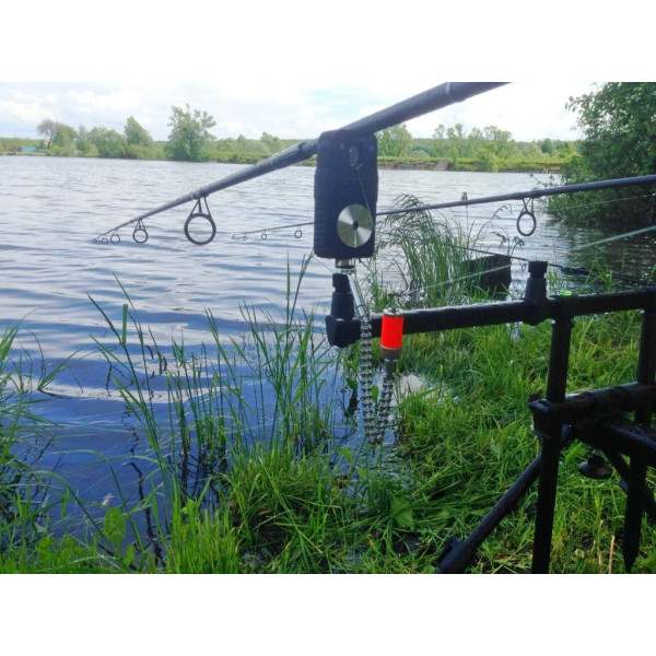 Електронний сигналізатор клювання без прив’язки World4Carp FA214, синій, регулювання тону, чутливості