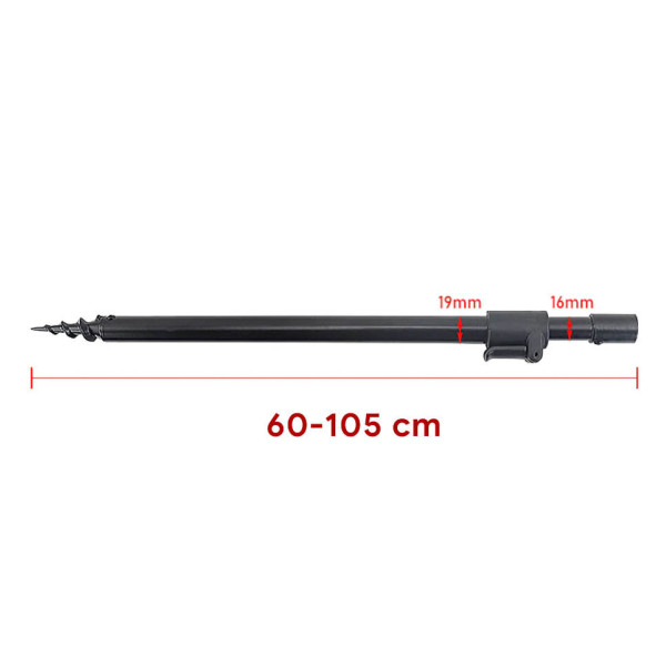 Стійка World4Carp телескопічна гвинтова 60-105 см