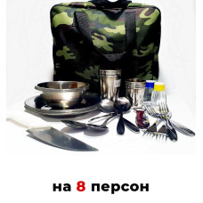 Набор посуды для пикника F-16 на 8 персон