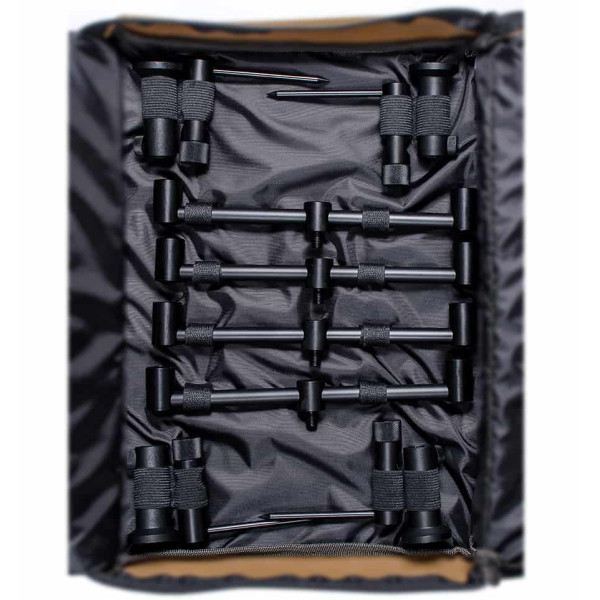 Набор стоек и буз баров в чехле World4Carp STAND KIT UNIVERSAL 4 Coyote