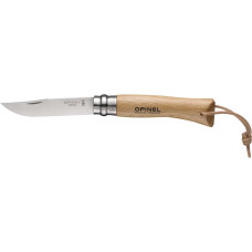 Нож Opinel №7 Trekking — складной туристический нож из нержавеющей стали Sandvik 12C27, деревянная рукоятка, з