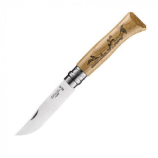 Нож Opinel №8 VRI "Заец", дуб