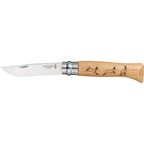 Нож Opinel №8 VRI "Серна", дуб