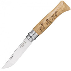 Нож Opinel №8 VRI "Собака", дуб