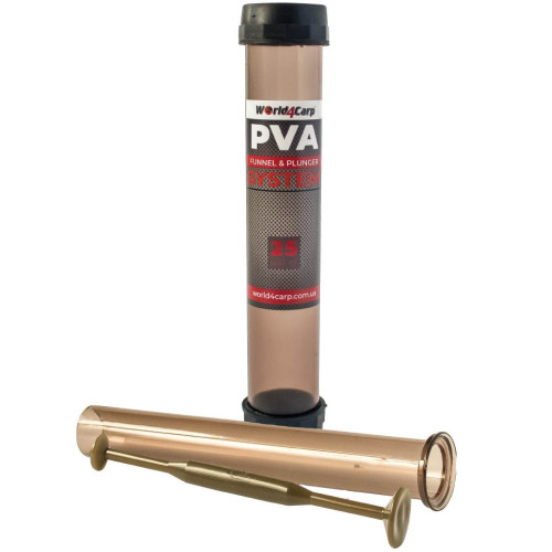 PVA система с плунжером в тубусе World4Carp PVA System, универсальная для PVA стиков 25/35 мм, прочный пластик