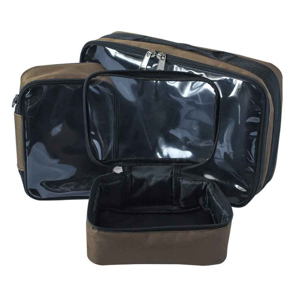 Набор сумок для аксессуаров с прозрачным верхом World4Carp Transporent Bag Set