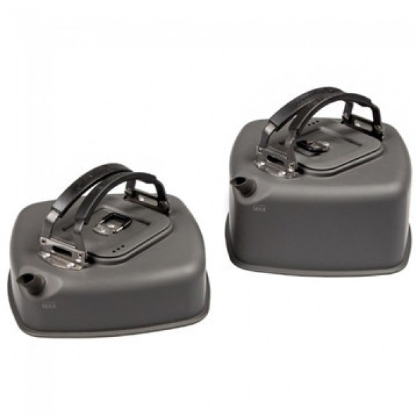 Чайник туристичний RidgeMonkey Square Large Kettle 1.1 л алюмінієвий для кемпінгу, риболовлі та походів