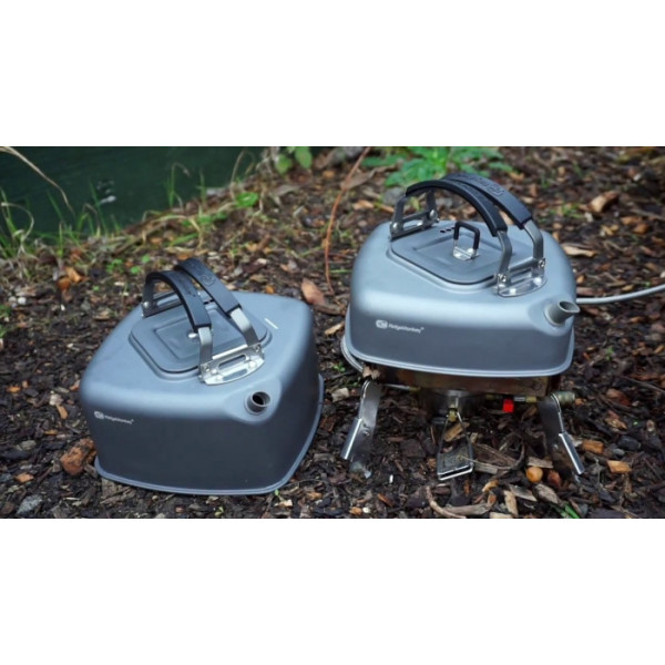 Чайник туристичний RidgeMonkey Square Kettle Small 0.5 л алюмінієвий компактний похідний для кемпінгу риболовлі
