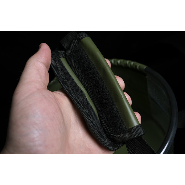 Ведро мягкое RidgeMonkey Perspective Collapsible Bucket 10 л, прозрачное, складное, прочное, для воды, прикорм
