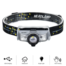 Фонарик Headlight 002Led 100m на аккумуляторе сенсор