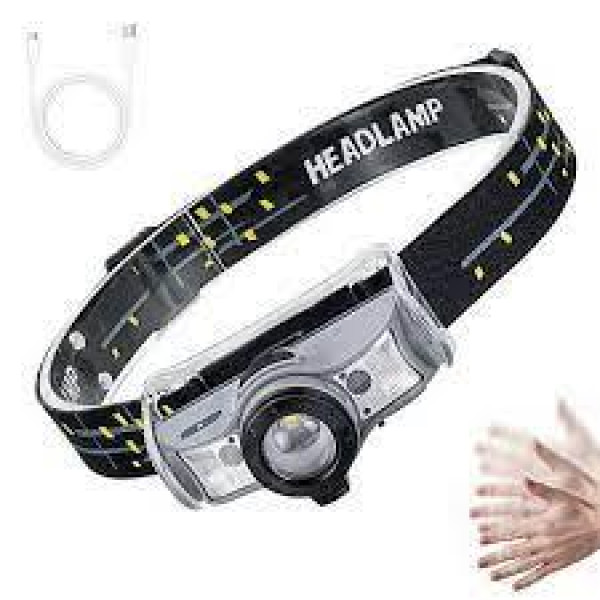 Фонарик Headlight 002Led 100m на аккумуляторе сенсор