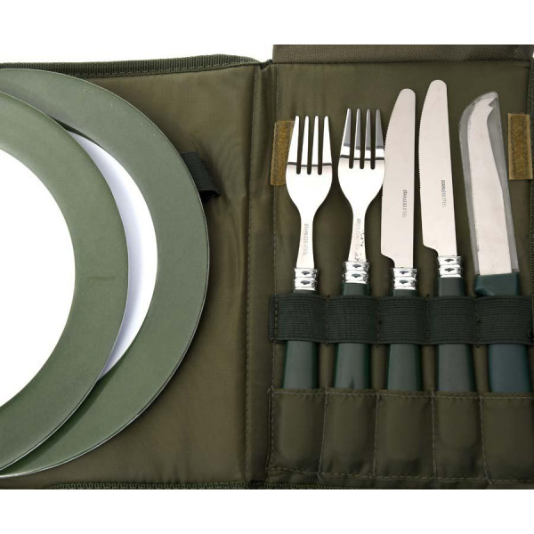 Туристический набор посуды Carp Pro Dinner Set на 2-х персон в чехле
