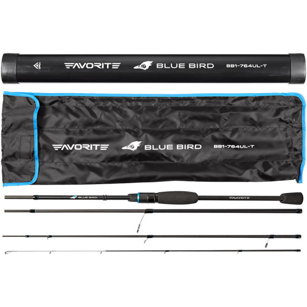 Якісні ультралайт спінінг Favorite Blue Bird Compact BB1-764UL-T 2.30 m 1-7g