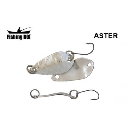 Блешня Fishing ROI Aster 4,8 г колір 01 коливальна для лову окуня, щуки та форелі, ефективна на стоячих та проточних водоймах