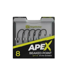 Гачок карповый RidgeMonkey Ape-X Beaked Point Barbed size 8