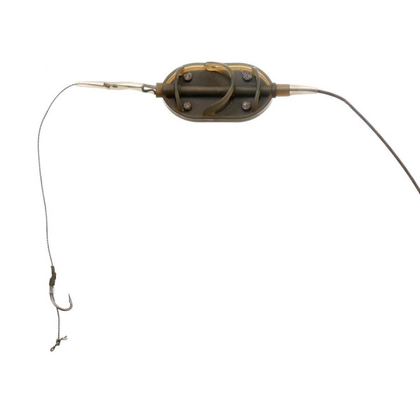 Готовая oснастка на ледкоре Carp Pro Flat Method Feeder №6 40 г