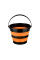 Ведро складное Forrest Folding Bucket 10 л, силиконовое, оранжевое, компактное, для рыбалки, туризма и транспо