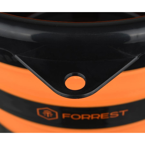 Ведро складное Forrest Folding Bucket 10 л, силиконовое, оранжевое, компактное, для рыбалки, туризма и транспо